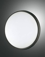 Fabas Luce Led AußEn-Deckenleuchte Olly Ø300Mm 30W Warmweiß IP54 Schwarz