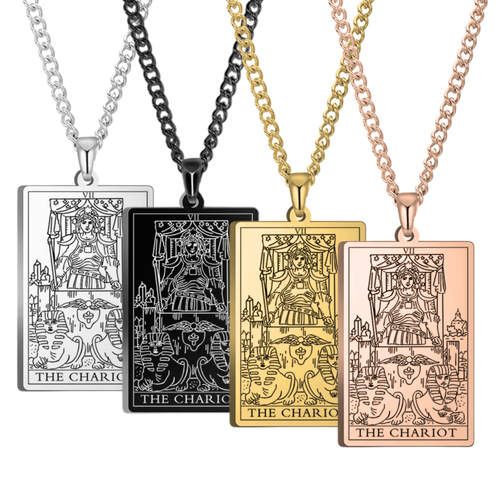 Major Arcana Tarot Card Necklace • Silver, Gold, Black, or Rose Gold Pendants - Picture 21 of 35