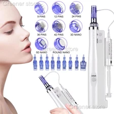 9/12/24/36/42 Pins Nano Tips Micro Pen Wrinkle Remove Skin Rejuvenation Machine