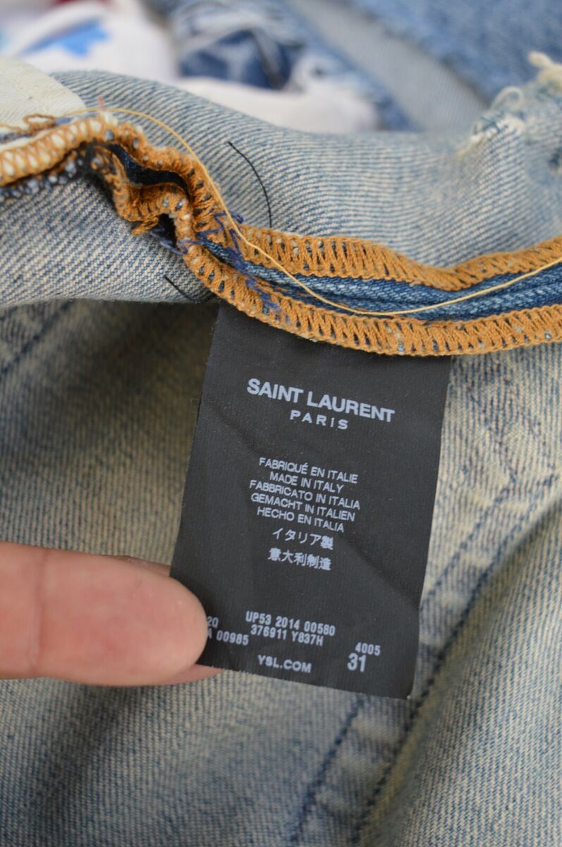 Yves Saint Laurent D02 M/SK-LW RIPPED jeans 31x31 skinny YSL Yves Saint Laurent D02 M/SK-LW RIPPED jeans 31x31 skinny YSL