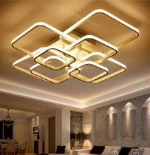 Modern Square Circel Rings Pendant Light Ceiling Lamp Dinner Room Lighting Yc.R