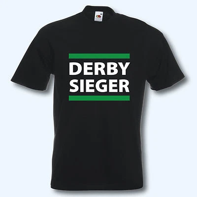 FRUIT OF THE LOOM T-Shirt Derbysieger Hannover schwarz T-Shirt Fun-Shirt