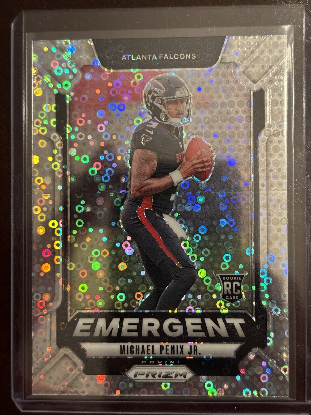 2024 Panini Prizm No Huddle Disco Emergent #20 Michael Penix Jr. RC