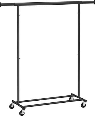 Kleiderständer auf Rollen, Schwerlast Kleiderstange 90 kg Tragkraft F50