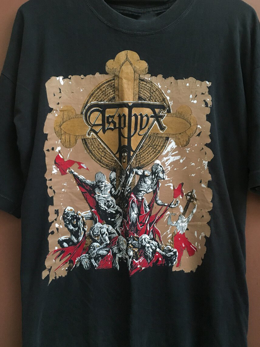 Vintage Asphyx Band Music Tour White Size S-234XL Shirt Gift