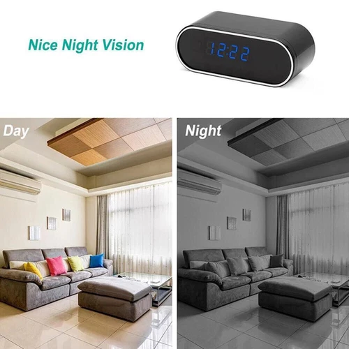 Electronic Digital Alarm Clock Noiseless LED Large Display Mirror Clock USB NEW - Picture 7 of 13
