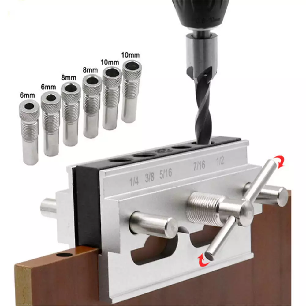 Self Center Dowel Jig Kit Drilling Doweling Drill Hole Dowling Jig