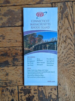 AAA Connecticut, Massachusetts, Rhode Island Map 4/2007 | eBay
