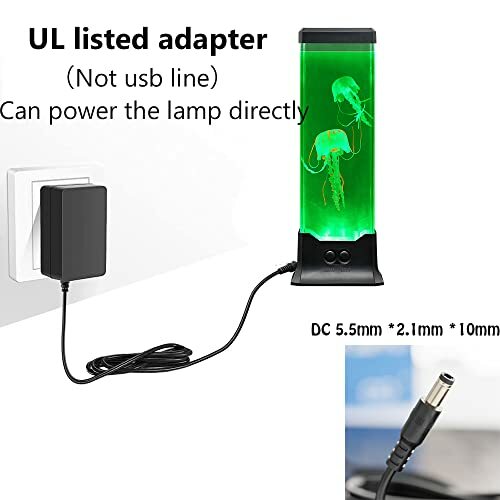 JELLYFISH LAVA LAMP Mood Color Changing Night Light Aquarium LED eBay