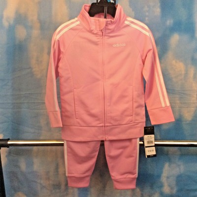 adidas pink tracksuit baby