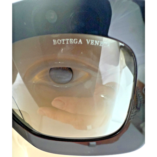 Bottega Veneta Oversized Square Sunglasses Black Acetate with Case Designer NEW - Picture 6 of 6