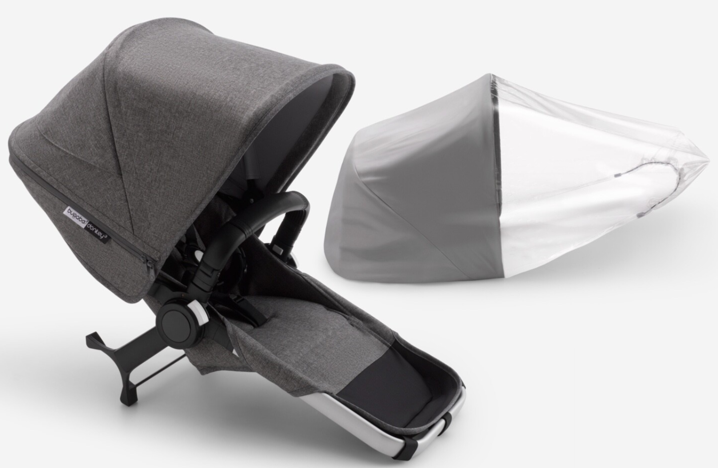 ⭐️ Bugaboo Donkey3 DUO COMPLETE EXTENSION SET GREY MELANGE Donkey 2 & 5 NEW