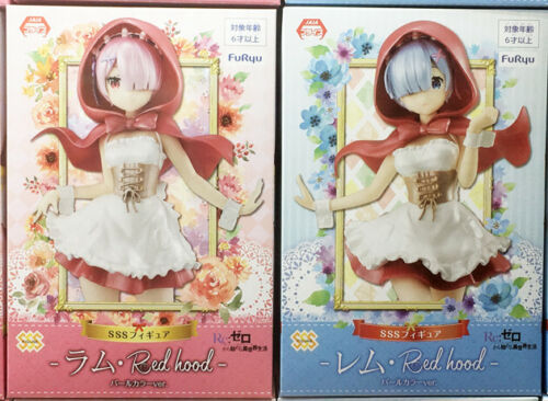 Re Zero Starting Life in Another World Red Hood Pearl Color Ver Rem Ram Figure - Picture 1 of 1