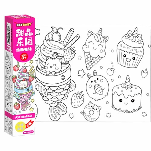 Coloring Roll for Children Coloring Paper Roll Painting Drawing Color for - Picture 14 of 14