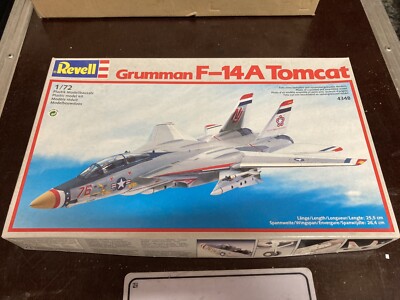 Revell 4348 Grumman F-14A Tomcat 1:72 Flugzeug Düsenjet Kampfjet 1987 in OVP 