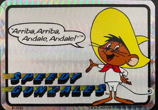  Looney Tunes Speedy Gonzales Metal Sign - Vintage