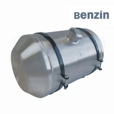 Universal 12''x20'' 9 3/4 Gallon Round Fuel Tank 3/8'' NPT Center Fill Gas Tank