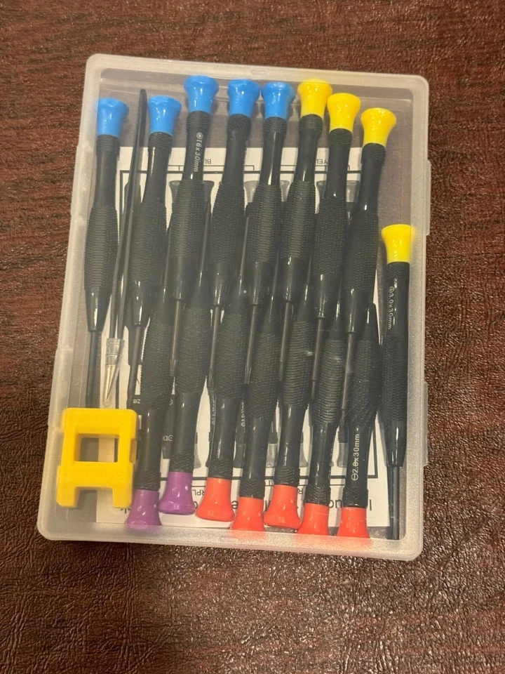 18PCS Mini Precision Screwdriver Set With Case, Lengnoyp Magnetic Small Flathead - Image 3 of 4