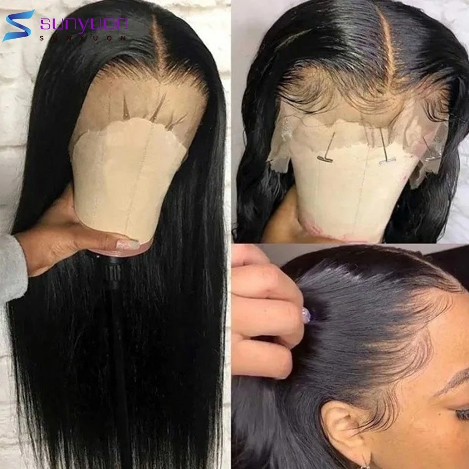 Human lace front hot sale wigs with baby hair