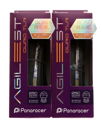 #ad Panaracer Agilest Duro TLR TUBELESS Folding Road Tire 700x25c Pair of Tires NEW $77.39