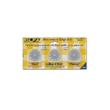 DB/ST Olfa Decorative Edge Rotary Blades, Wave/Pinking/Scallop, Set of 3 Blades