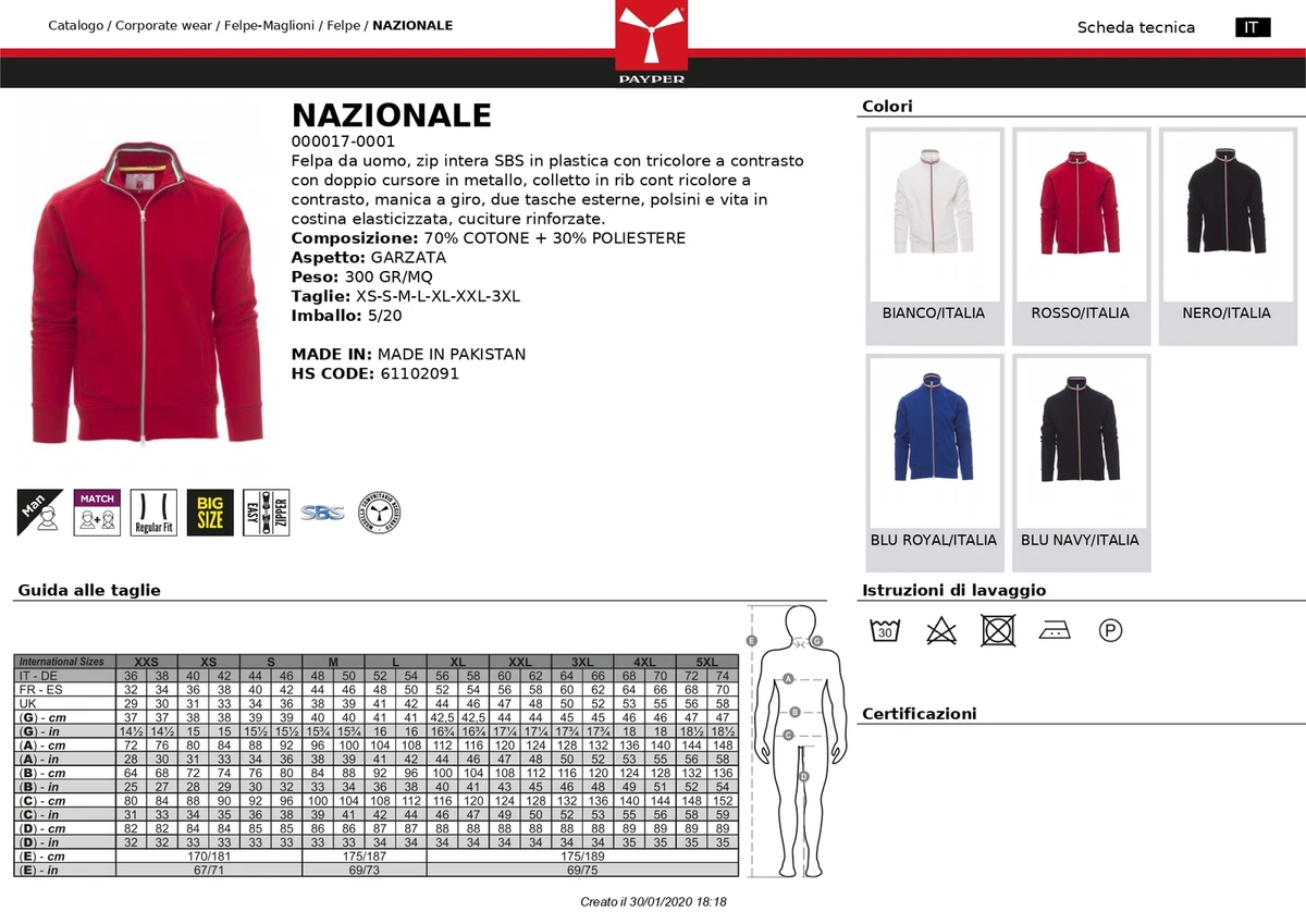 Felpa store payper nazionale