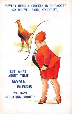 BAMFORTH KLEINE B COMIC POSTKARTE VÖGEL GUT SEHR GUT
