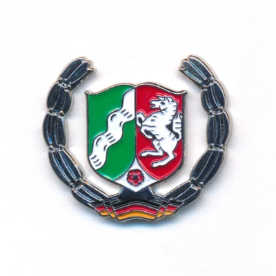 HEGIBAER NRW Wappen Deutschland Symbol Flagge Metall Button Badge Pin Anstecker 0792
