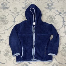 Hanna Andersson 110 cm US 5 Full Zip Navy Blue Fleece Hoodie