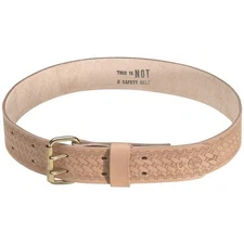 Klein Tools 5415L Heavy-Duty Embossed Leather Tool Belt, Large