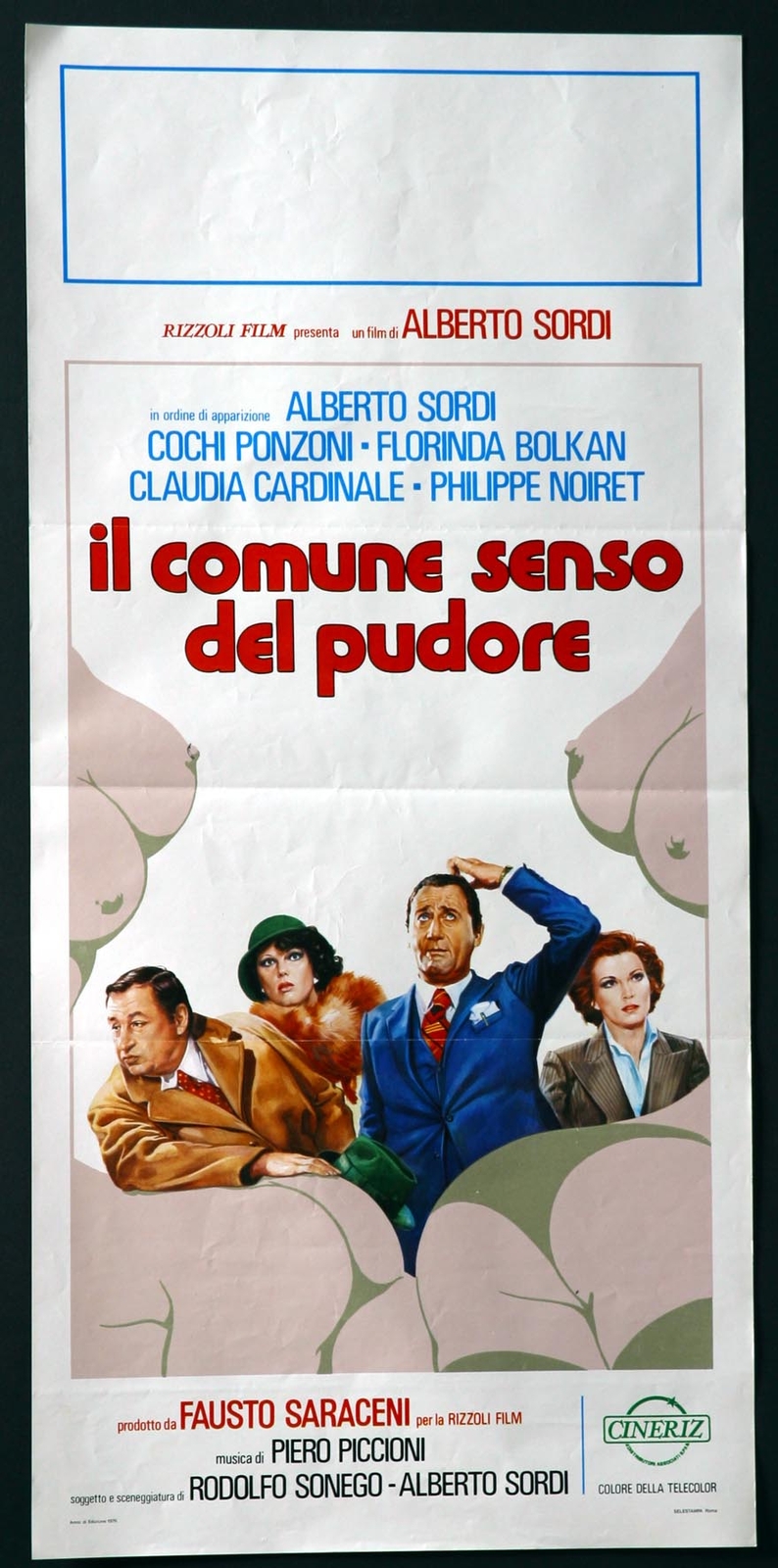 Locandina originale film Il comune senso del pudore (1976) - Regia di Alberto Sordi