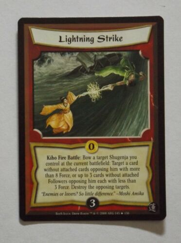 Legend of the Five Rings CCG Rise of the Shogun Rare 145 Lightning Strike - Picture 1 of 1