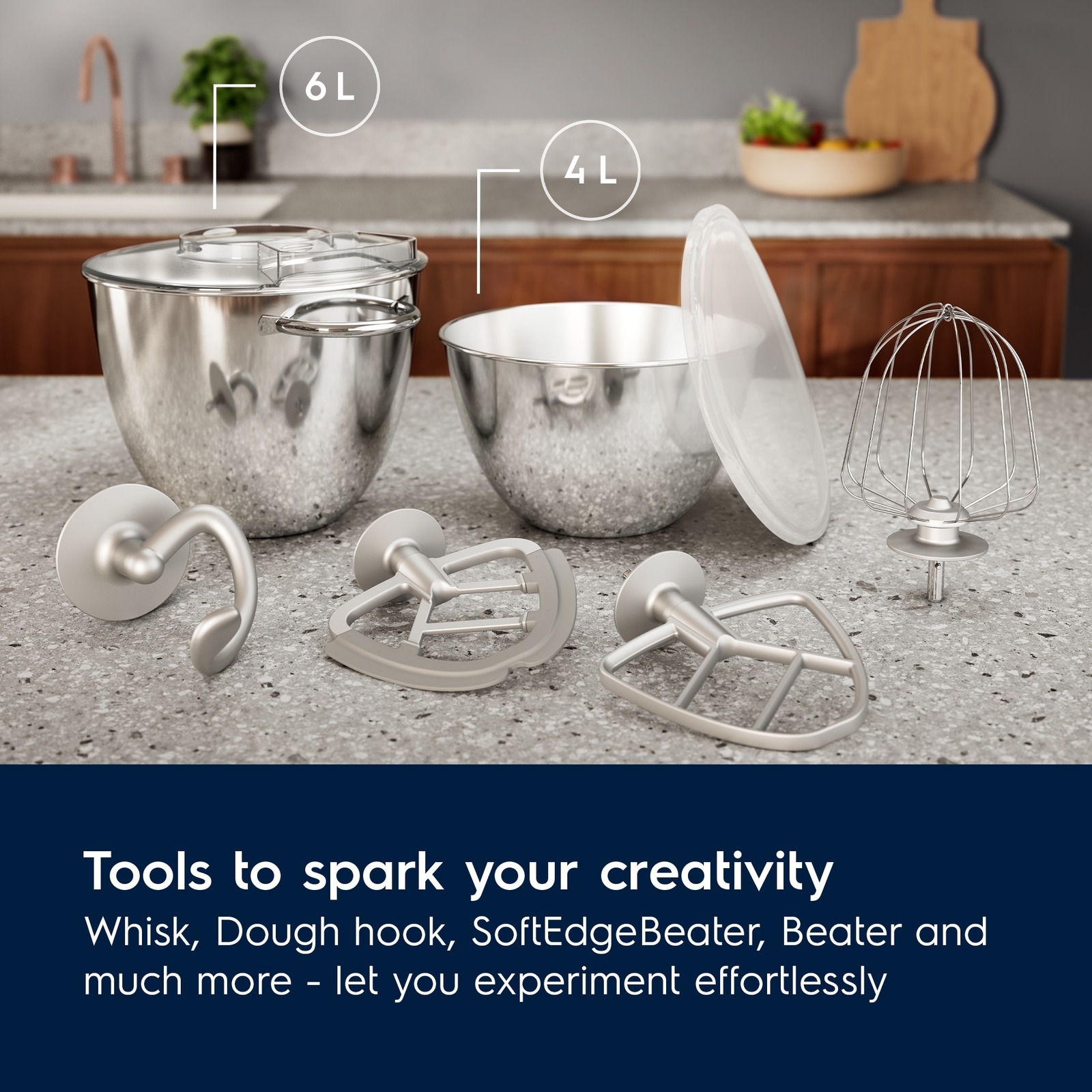 Electrolux Planetaria Kitchen Assistent Machine Matt Black E6KM1-4BPT  