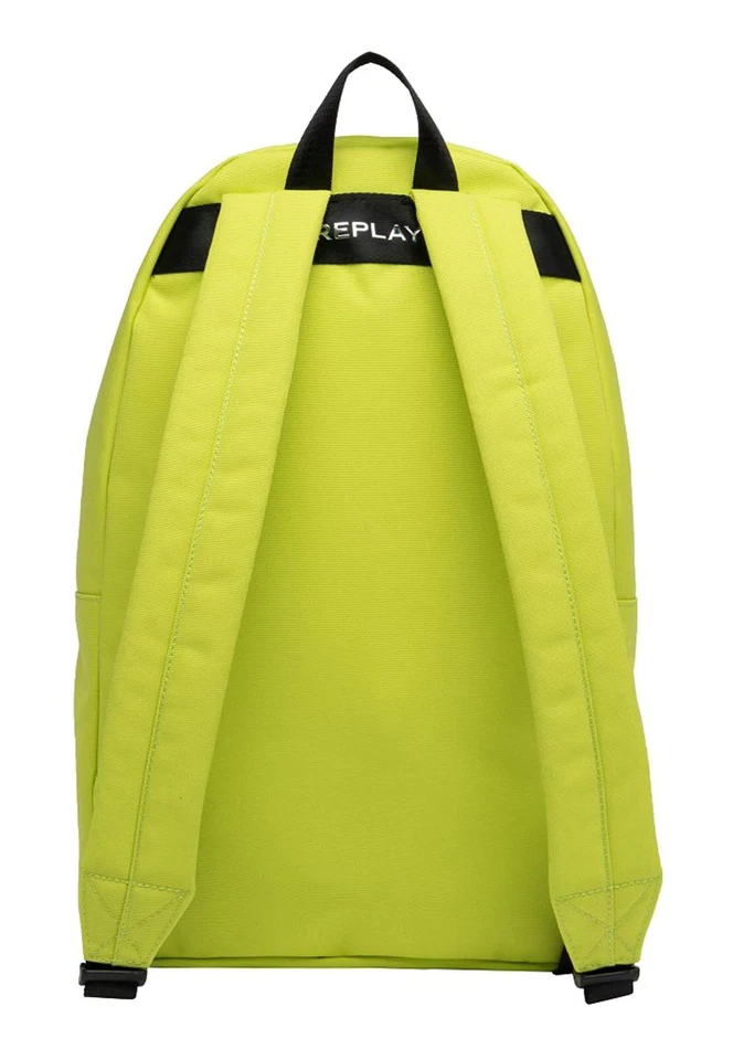 REPLAY Backpack Rucksack Rucksack LT Yellow Green neongelb schwarz Neu - Bild 3 von 3