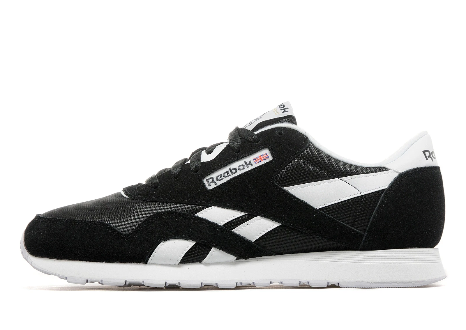 Autentico Reebok Classic Nylon® (taglia uomo: UK 7 5 EUR 41) nero bianco