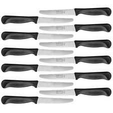 Frühstücksmesser mit Wellenschliff aus rostfreiem Chromstahl, 12er-Set