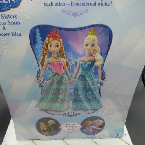 2013 Disney Frozen Royal Sisters Anna & Elsa Mattel NRFB RARE - Picture 4 of 13