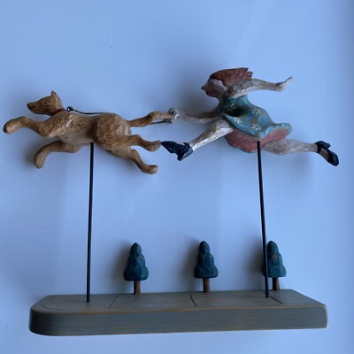 Thomas Rude Wood Carving - Runs with Woofs III