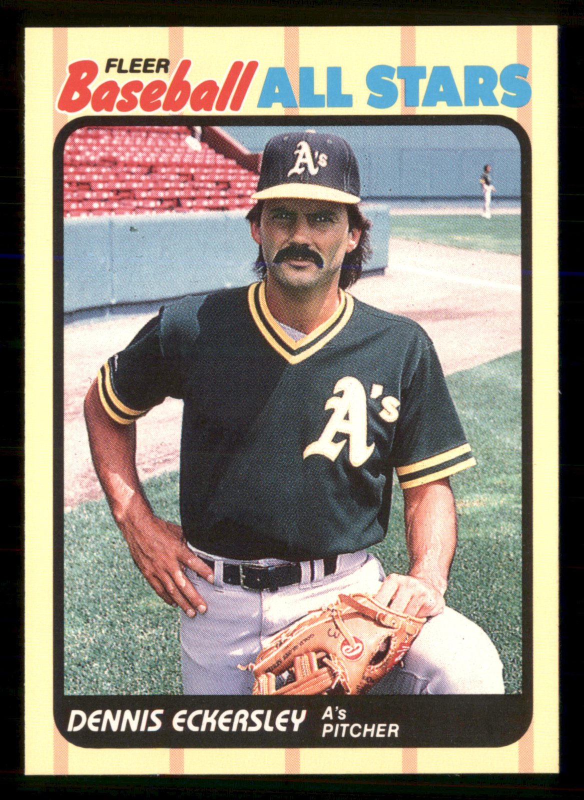 Dennis Eckersley - 1989 Fleer Baseball All-Stars #12 - Oakland Athletics