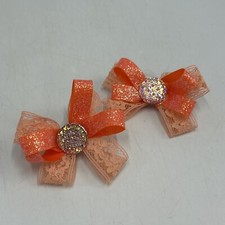 Build a Bear Hair Bow Bows Home sewn OOAK Pony tails Ear bows