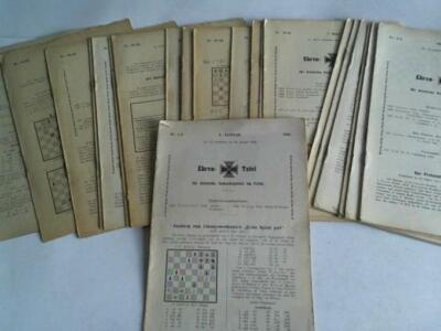 Ehren-Tafel für deutsche Schachspieler im Felde. 52 Hefte in 27 Heften