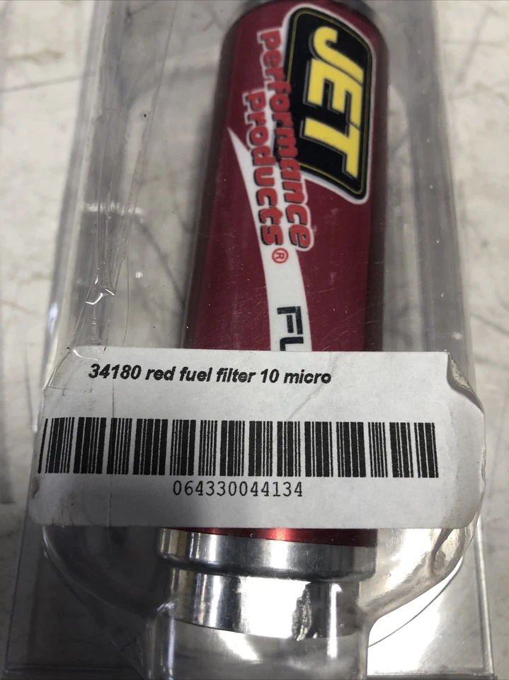 JET Performance 34180RD Fuel Filter Red 5 Long x 1.50 Diameter 10 Micron Cellulo - Image 4 of 4