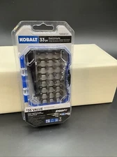 NEW KOBALT 33 piece power driving set Speed Fit with Case