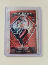 Mac Jones RC SP 2021 Panini Rookies & Stars  Crusade Red Longevity/Laser Prizm