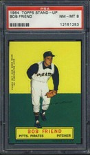 1964 Topps Stand-Ups Bob Friend PSA 8 Pittsburgh Pirates