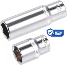 Socket 1/4, 3/8 & 1/2" Drives, Shallow Deep 6 PT Socket & Bit Sockets