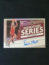 Isaac Okoro 2020-21 Donruss Optic Signature Series SS-IOK SILVER PRIZM AUTO