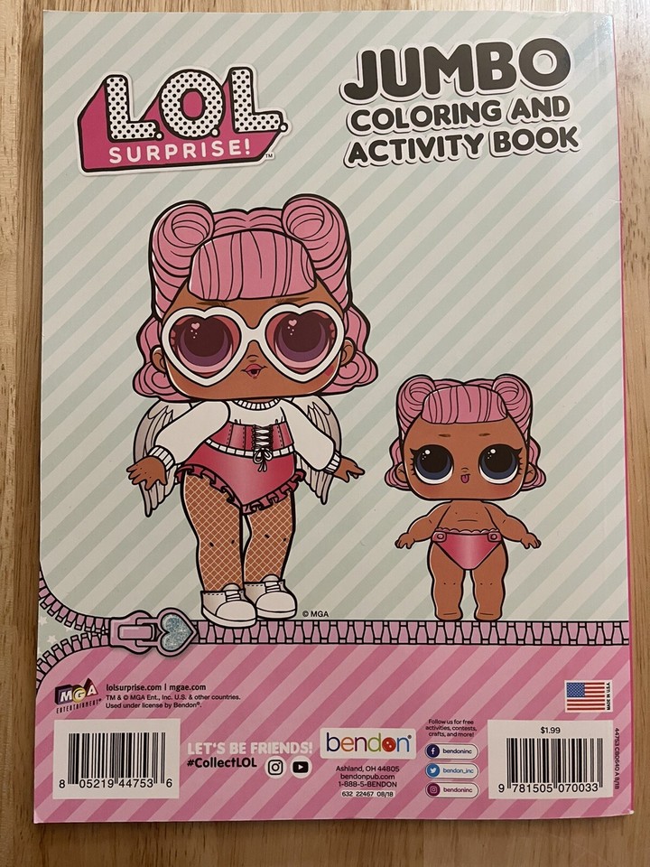 LOL SURPRISE! JUMBO COLORING & ACTIVITY BOOK Lol Dolls | eBay