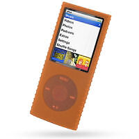 Super Grip Silicone Skin Case for 4th Generation iPod Nano Orange 
