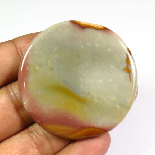 Braune Polygram Cabochon 44 MM Natürlich Jaspis Edelstein Handgemacht Rund PG-99 - Bild 9 von 9